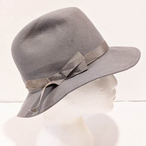 Geo Bollman Accessories - Vintage Bollman women’s grey fedora hat